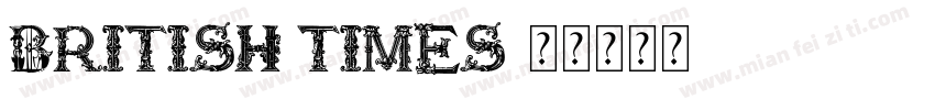 British Times字体转换